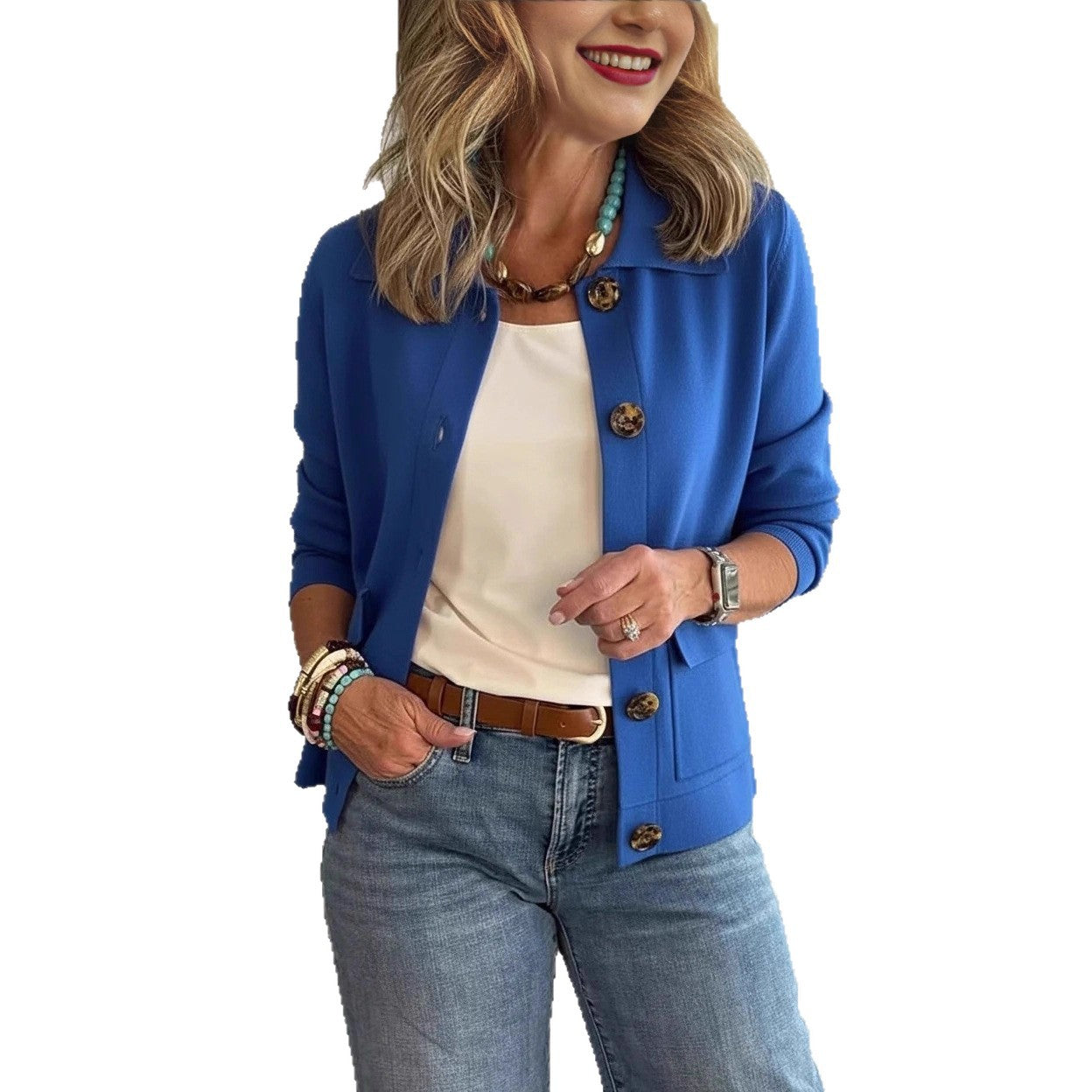 Women's Fashion Lapel Single Breasted Versatile Coats