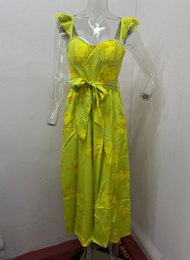 Summer Fashion Floral Print French Retro Dresses