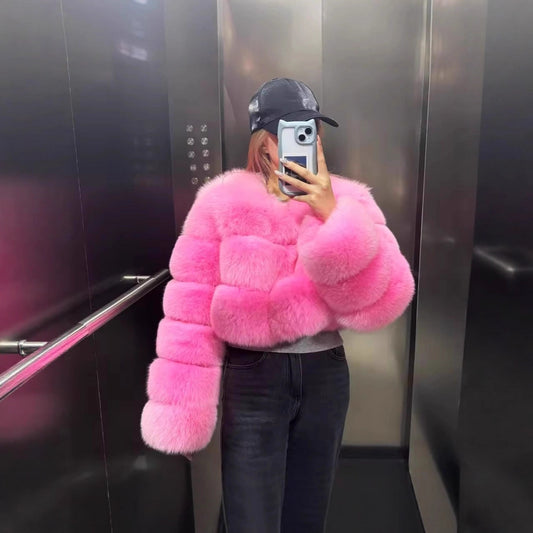 Fur Imitation Fox Furry Environmental Protection Coats