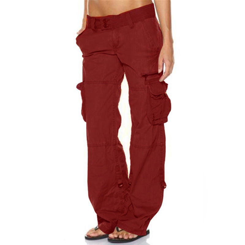Women's French Wide Leg Casual Loose Straight Pants