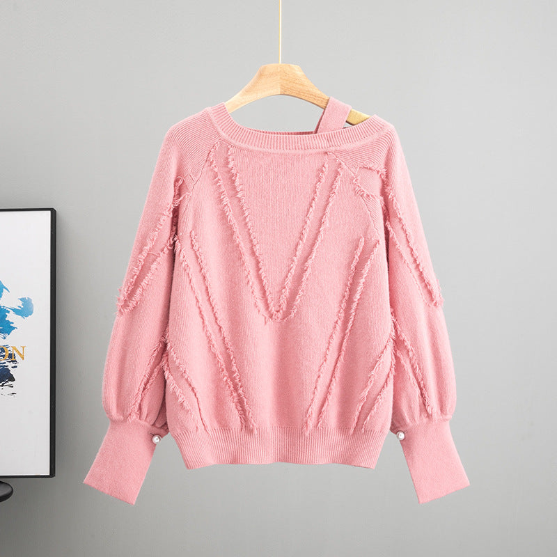 Women's European Goods Lantern Sleeve Autumn Casual Temperament Women's Sweater
