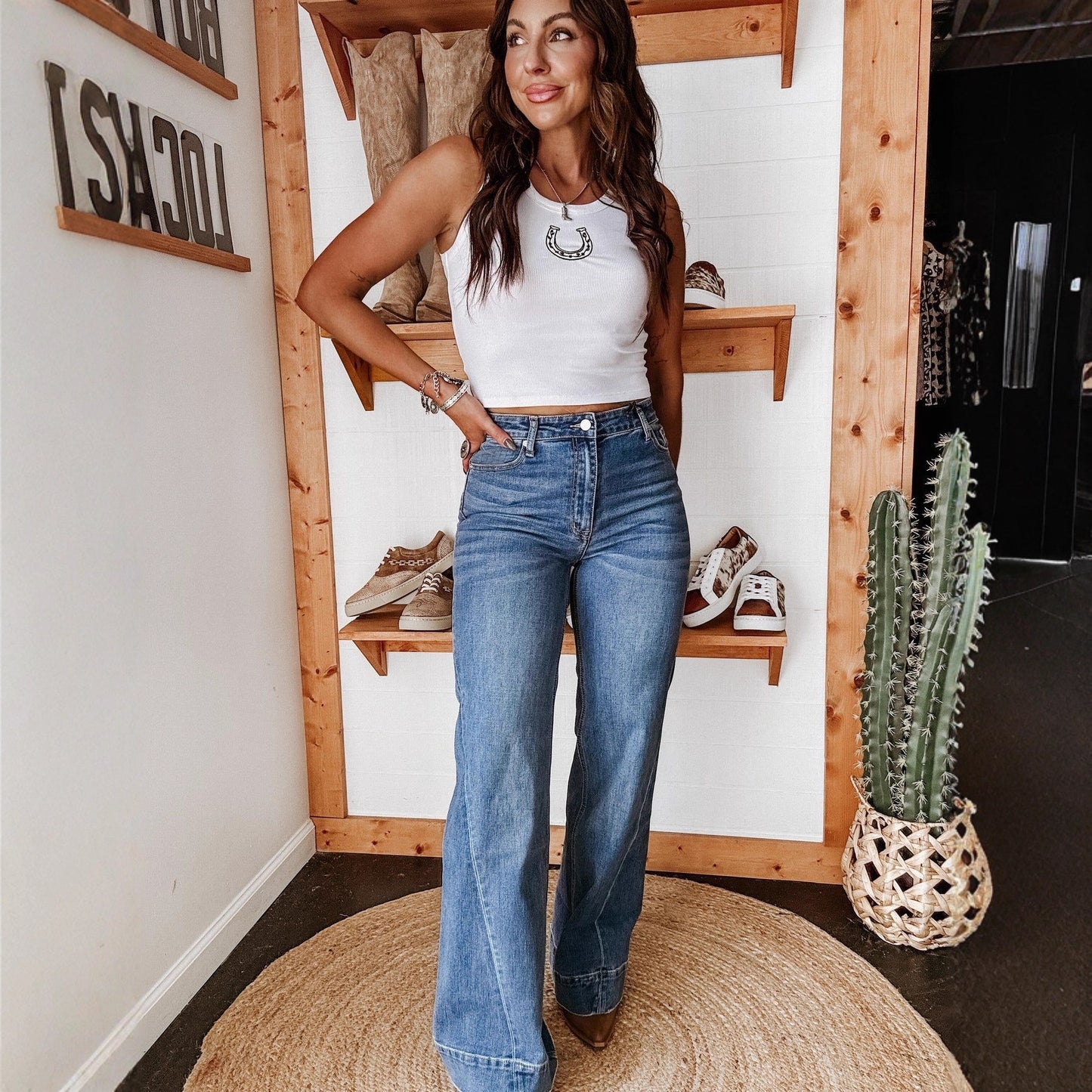 Women's Street Fashion Version Ordinary Washed Elastic Jeans