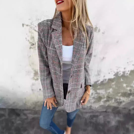 Women's Unique Casual Fashion Retro Lapel Blazers