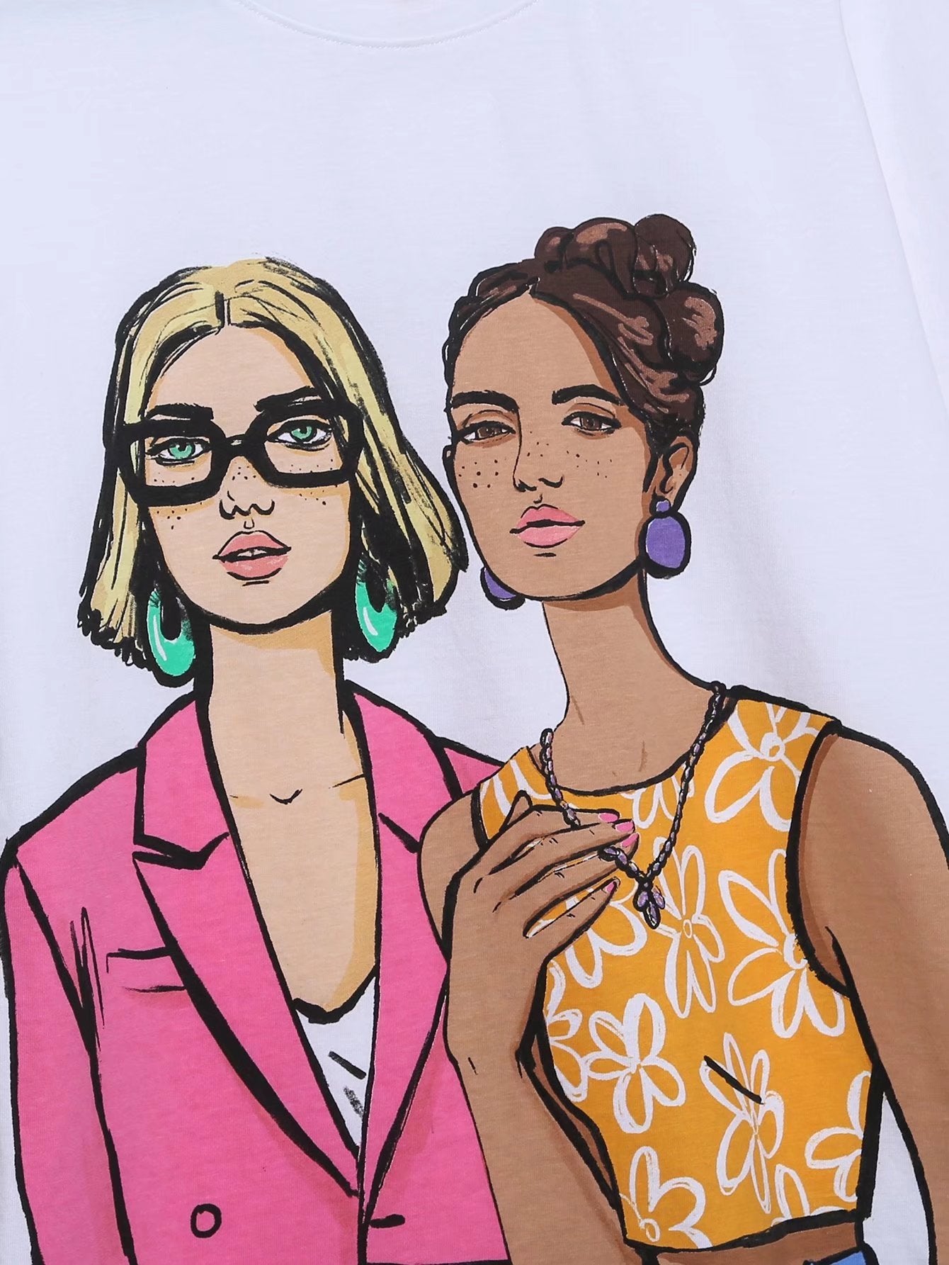 Spring Street Fashion Casual Versatile Printed Blouses