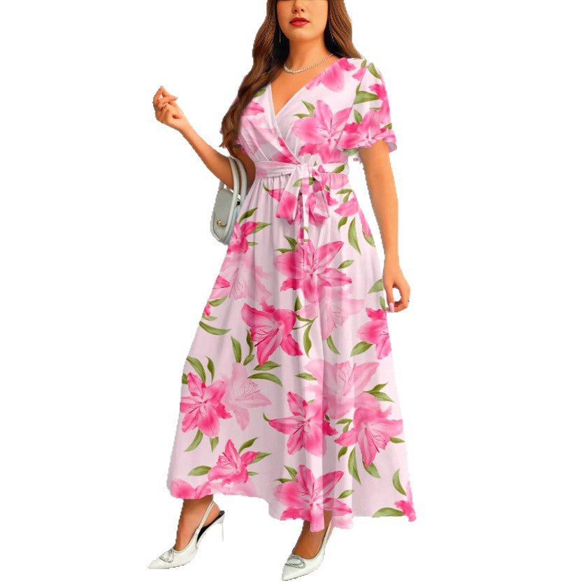 Attractive Classy Printed Summer Holiday Floral Dress