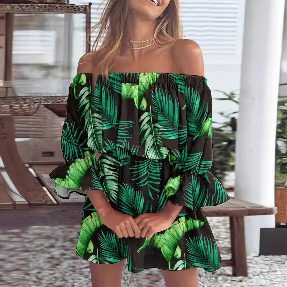Unique Trendy Women's Sexy Fashion Printed Dress