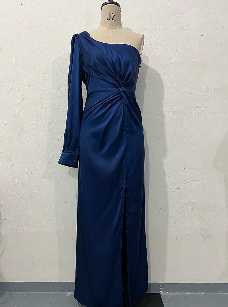 Women's Spring Dress Fashionable Temperament Cinched Waist Dresses