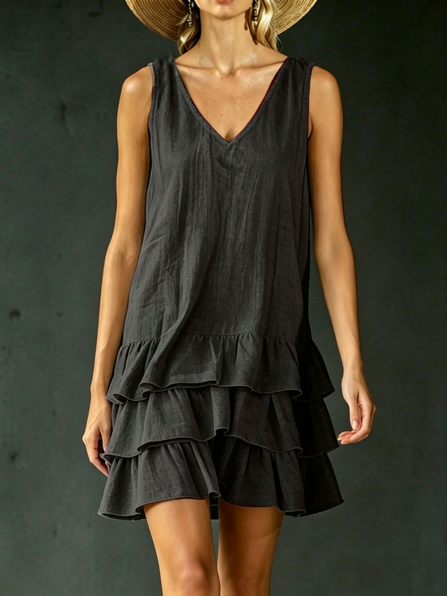 New Women's Summer Fashion Stitching Sleeveless Vests