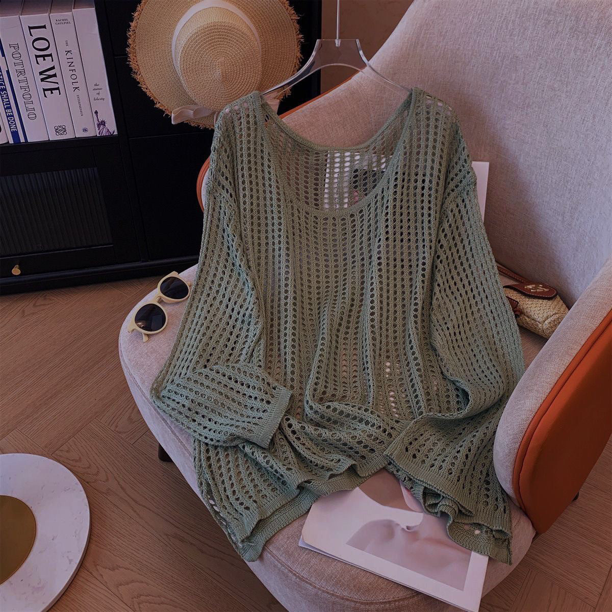 Women's Hollow Wool Summer Lazy Loose Flab Women's Sweater