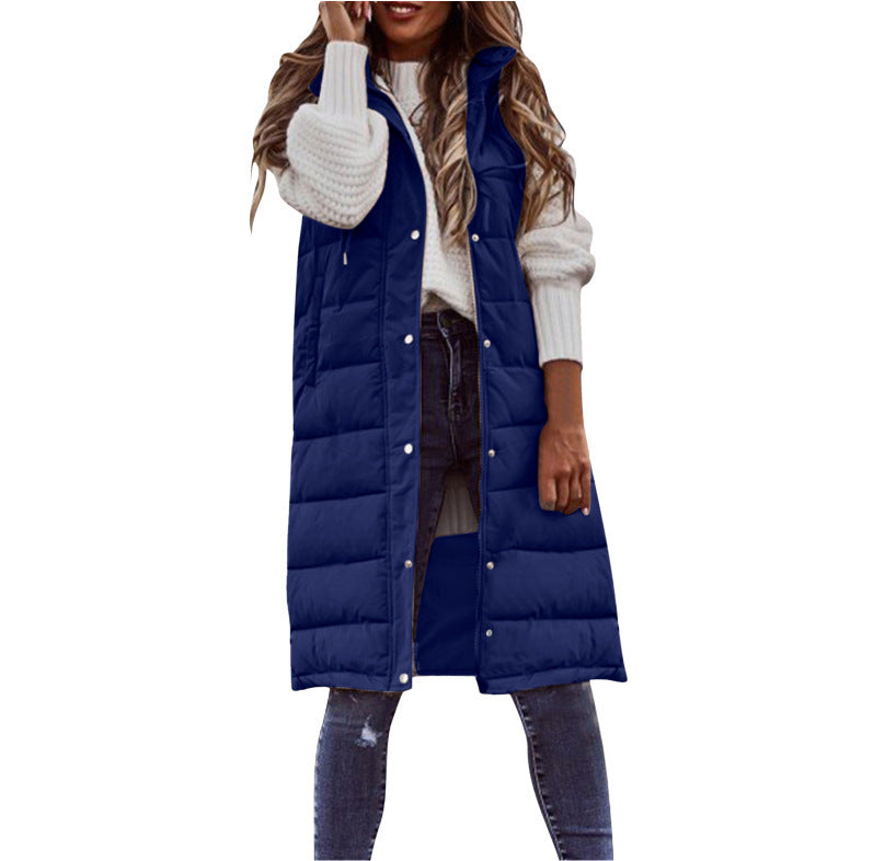 Women's Casual Elegant Light Quilted Cotton Mid-length Coats