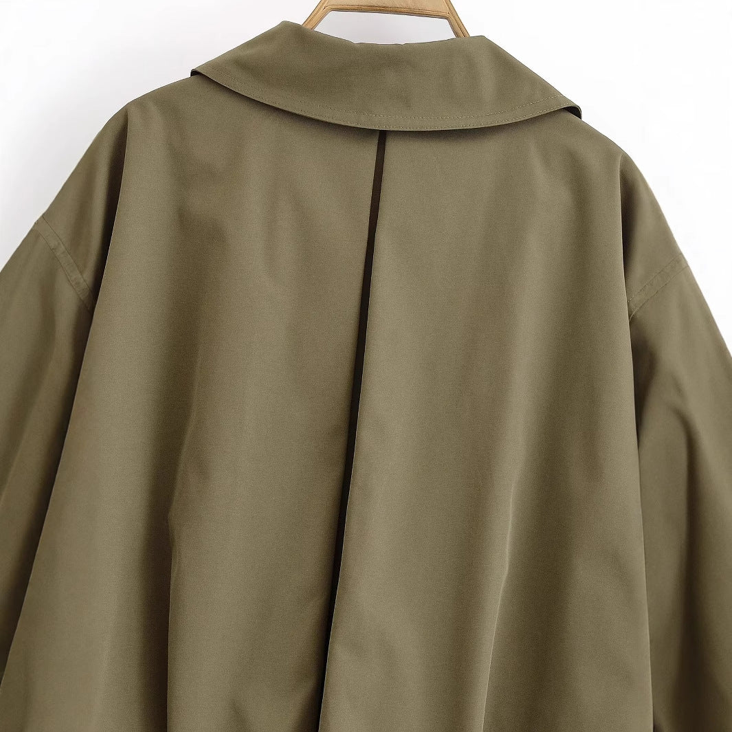 Durable Pretty Summer Buckle Pilot Loose Coats