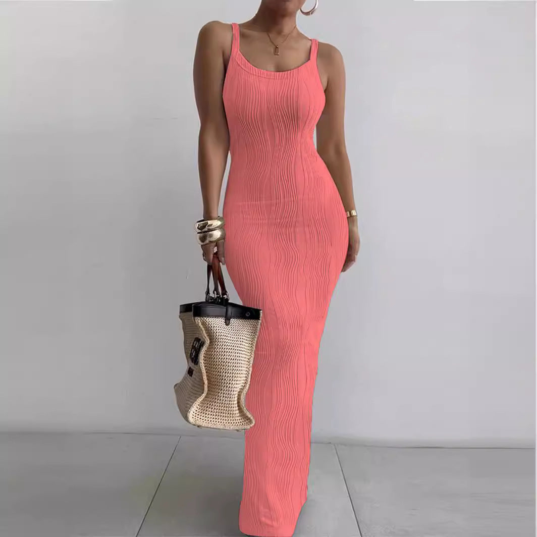 Beautiful Women's Summer Tight Sleeveless Elegant Dress
