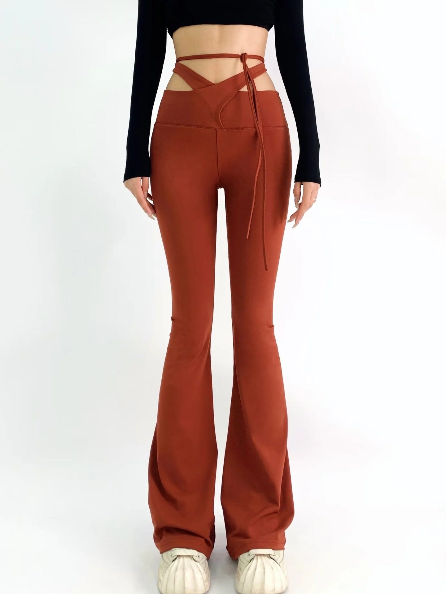 Women's Autumn Sexy Tight High Waist Yoga Solid Color Pants