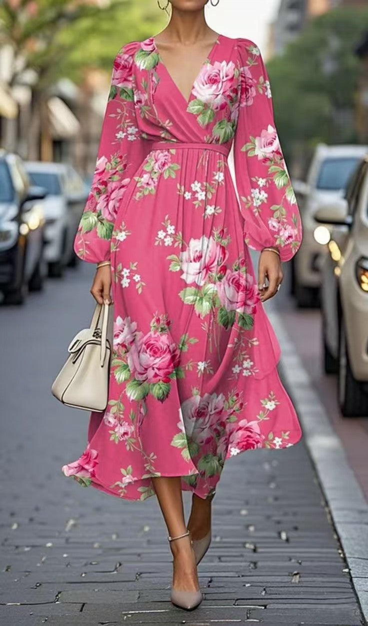 Beautiful Printed Casual Retro Sexy Dress Dresses