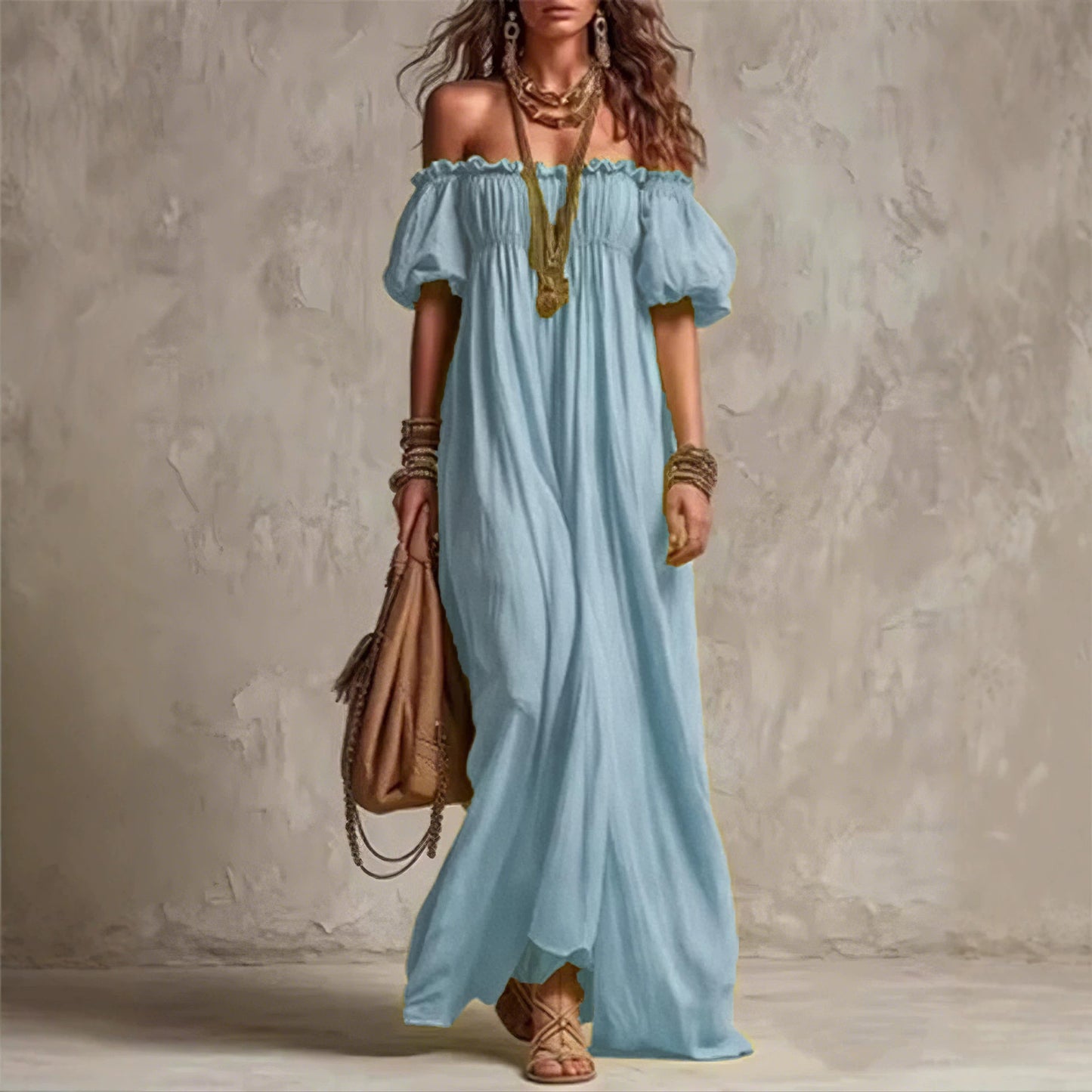 Summer Elegant Casual Loose Lazy Puff Dress