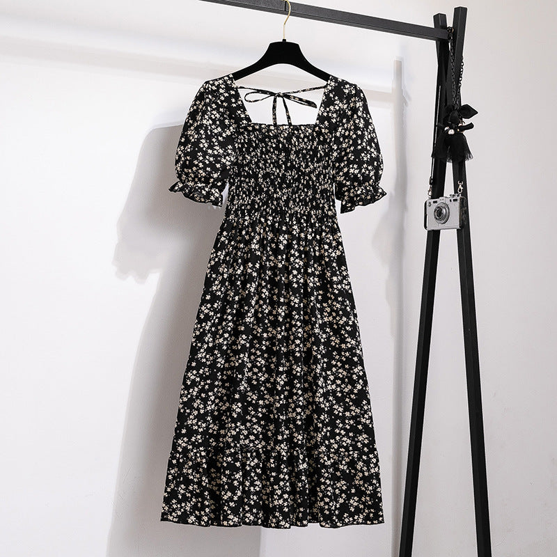 Women's Style Design Niche High-grade Floral Sleeve Dresses