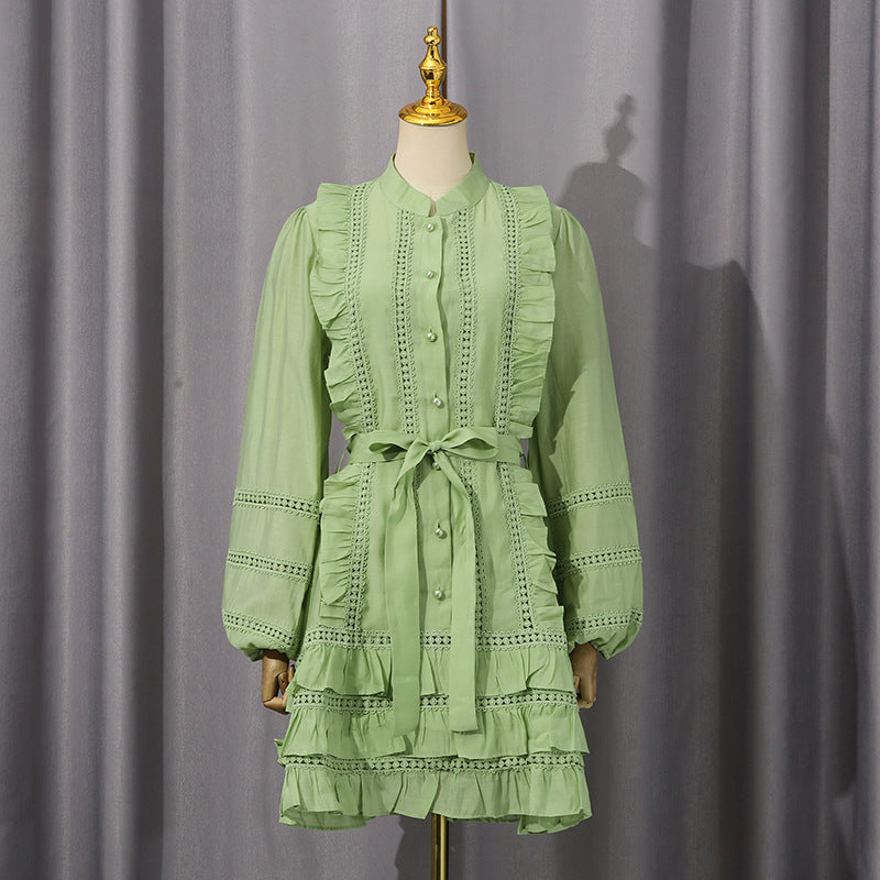 French Simplicity Vacation Style Beach Dress Dresses