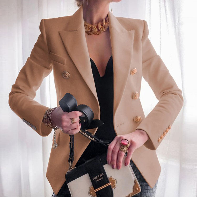 Women's Trendy Solid Color Fashionable Casual Blazers
