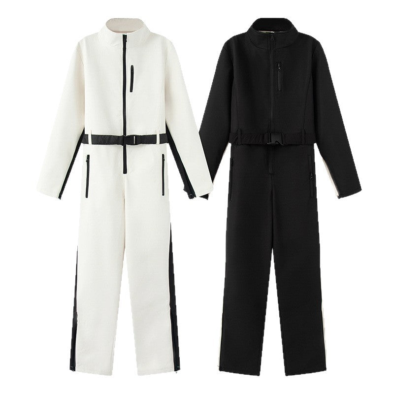 Women's Spring Fashion Skiing One-piece Series Waterproof Jumpsuits