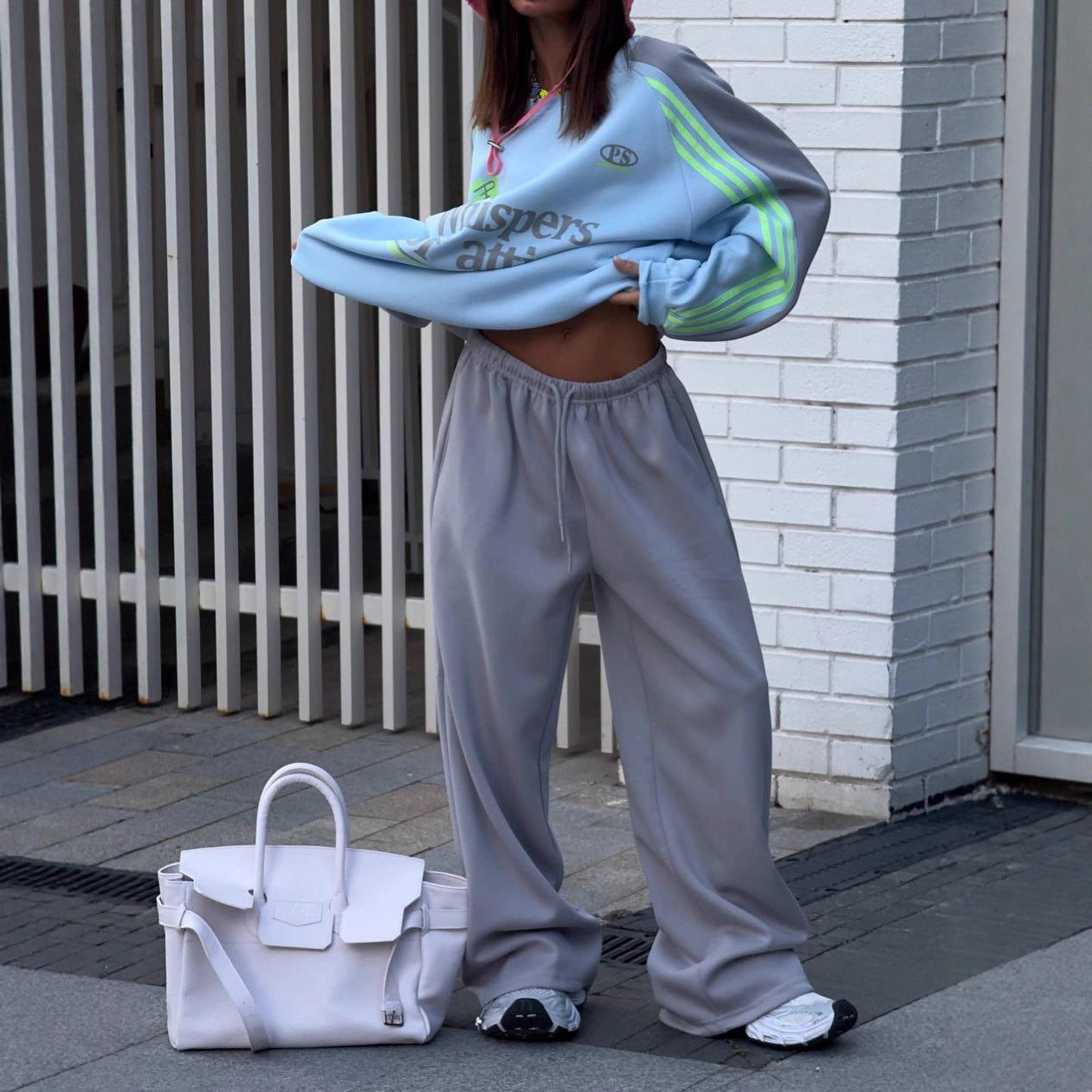 Women's Style Colorful Stand Collar Loose Comfort Trend Fashion Home Suits