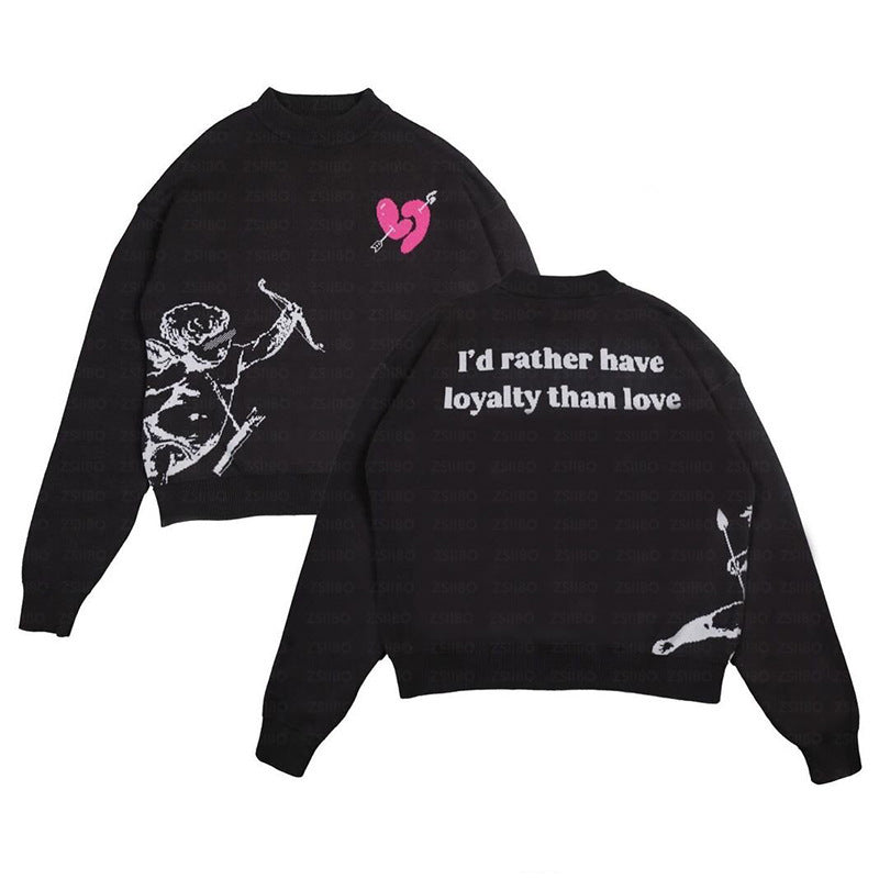 Women's & Men's & American High Street Casual Cupid Sweaters