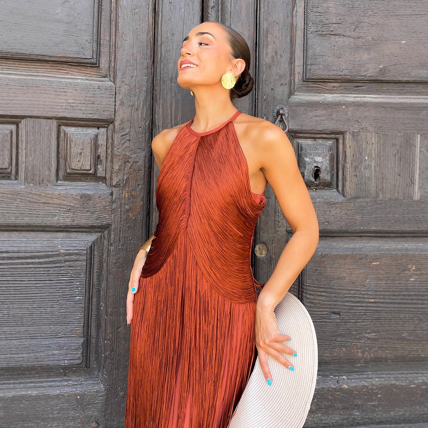 Party Elegant Halter Tassel Long Dress Dresses