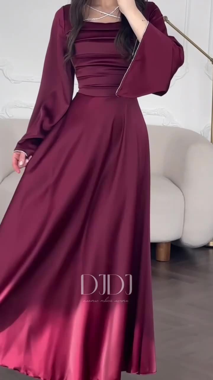 Women's Summer Retro Elegance Long Sleeve Dress Dresses