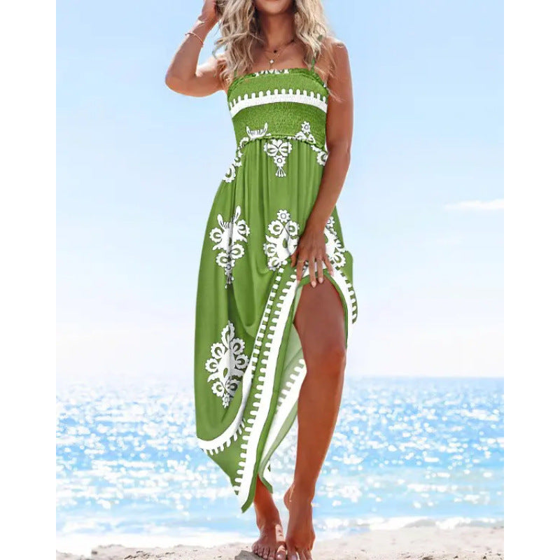 Trendy Comfortable Simple Fashion Suspenders Tube Dress
