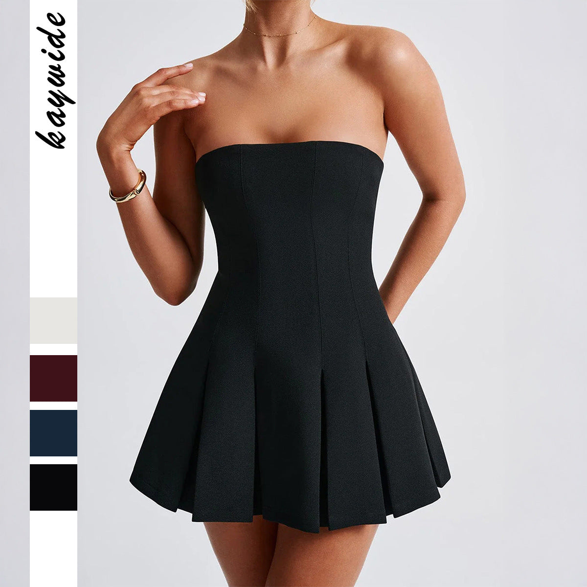 New Popular Women's Elegant Tube Pleated Skirts