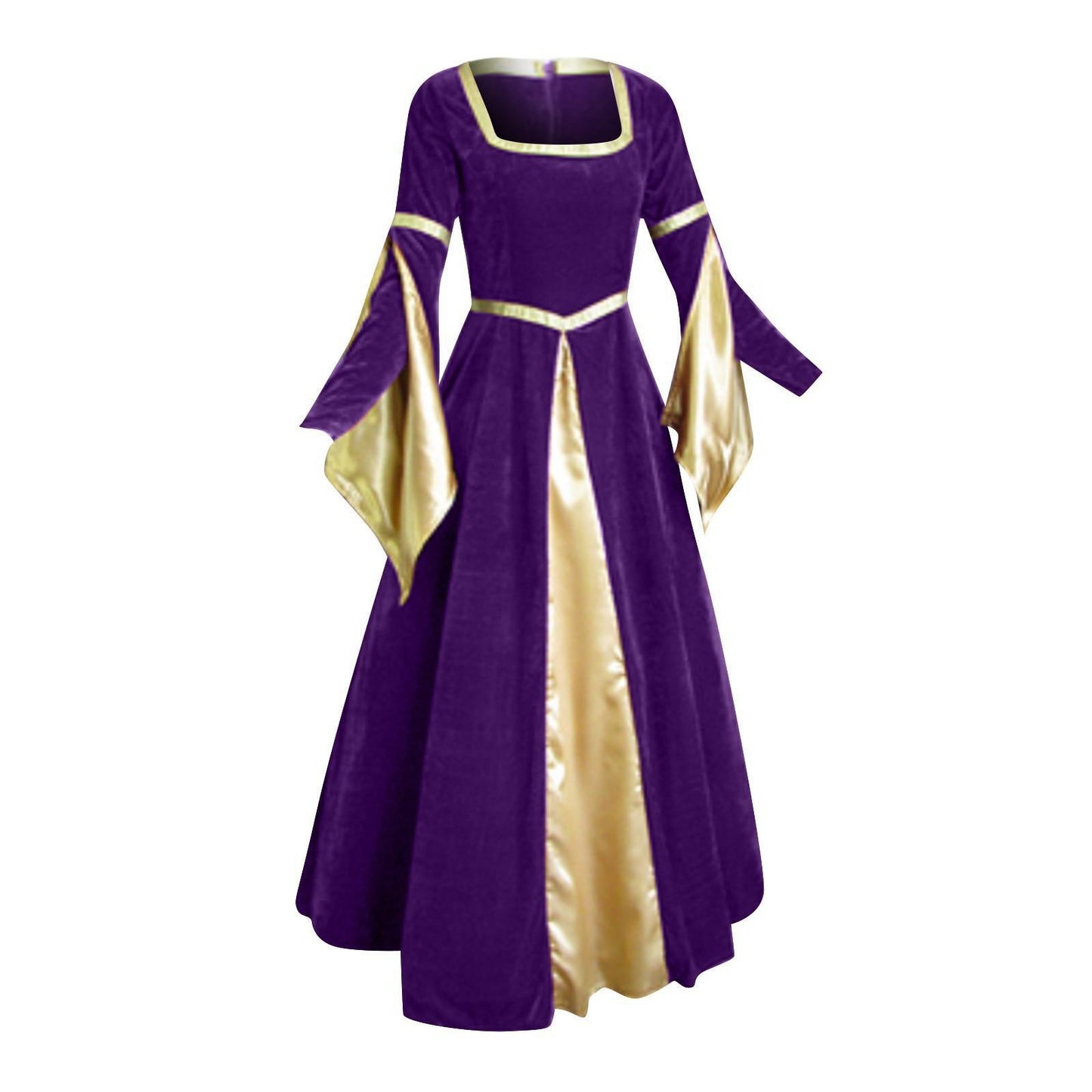 Women's Stylish Long-sleeved Dress Renaissance Medieval Dresses