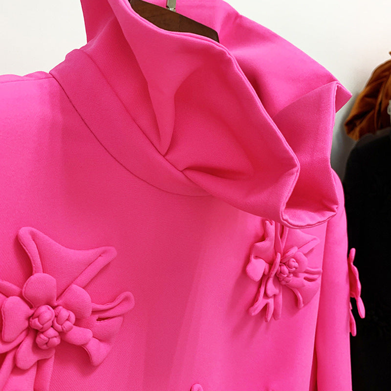 Fashionable Elegant Handmade Three-dimensional Flower Bell Dress
