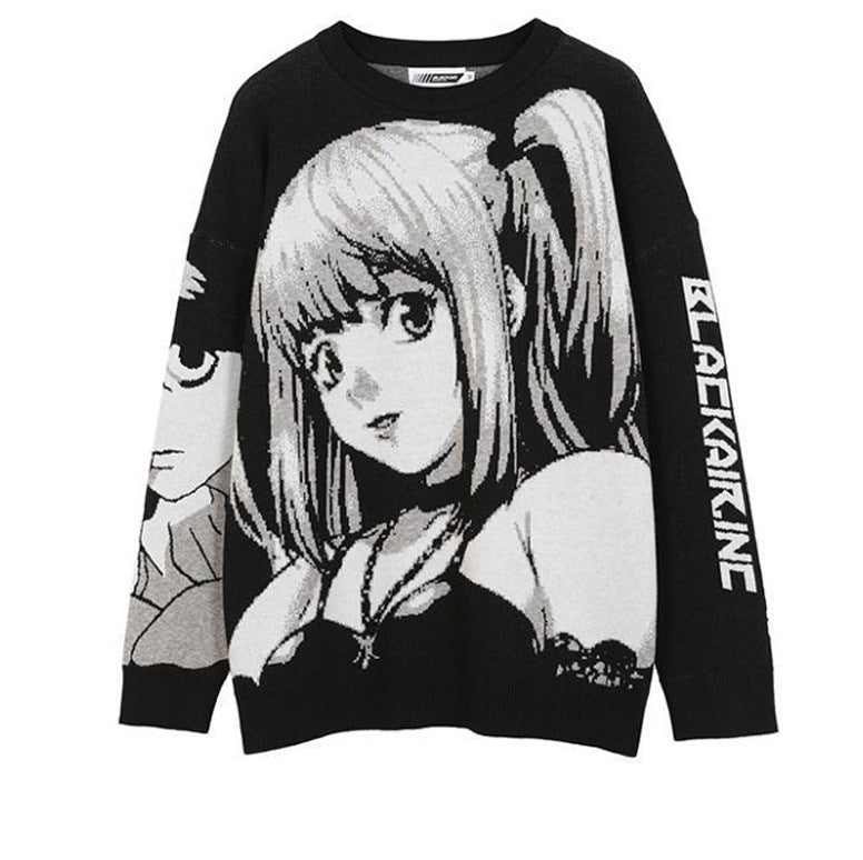 Women's & Men's & Source Two-dimensional Hip Hop Loose Sweaters
