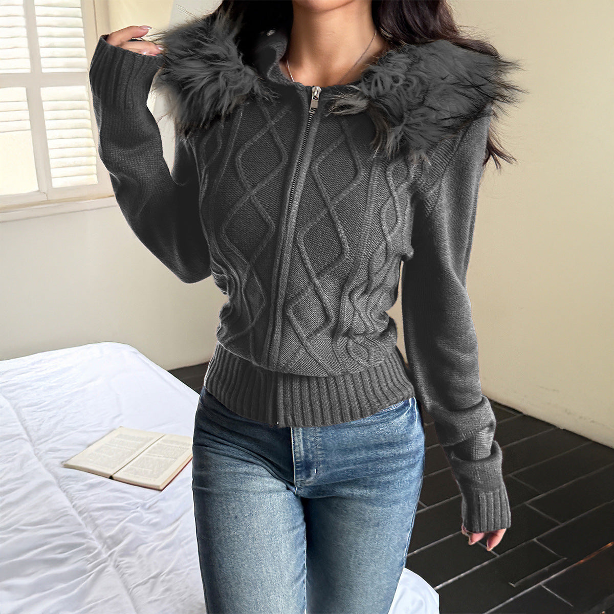 Women's Creative Casual Plush Long Sleeve Sweaters