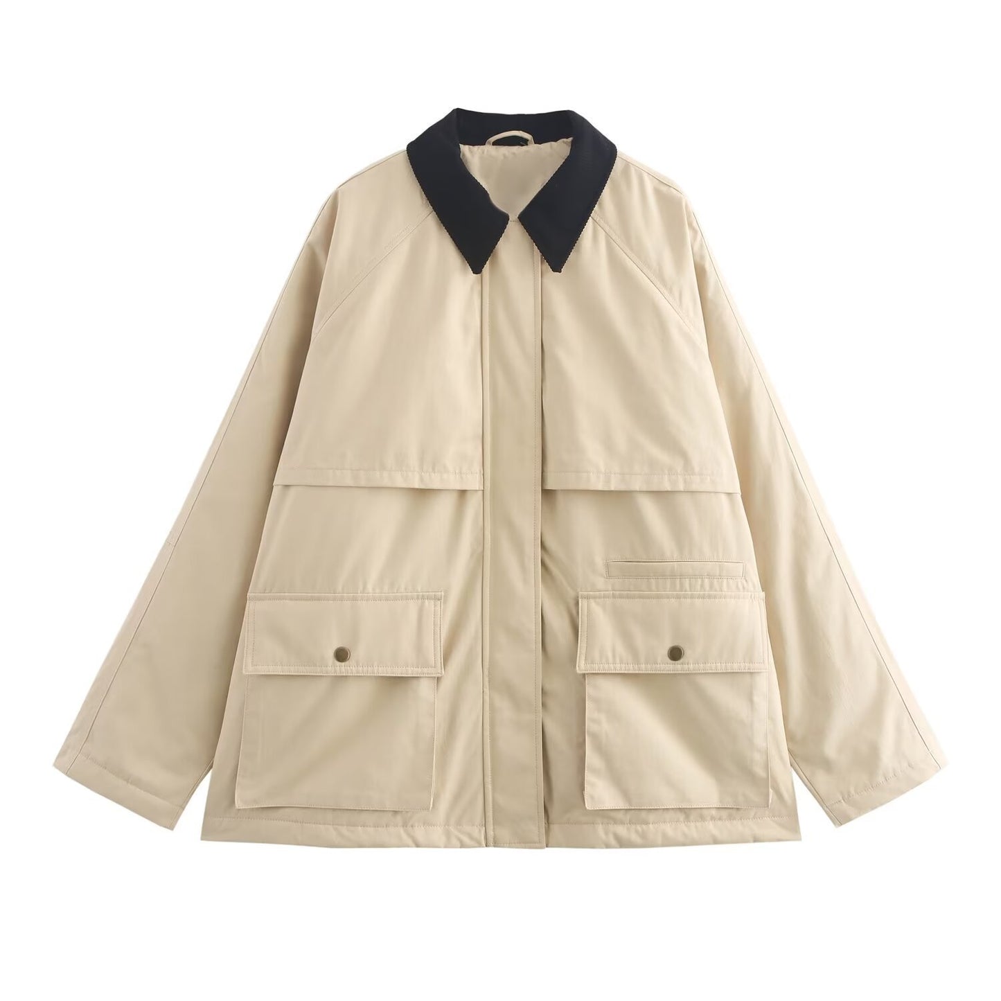 Women's Corduroy Lapel Loose Warm Cotton Jackets