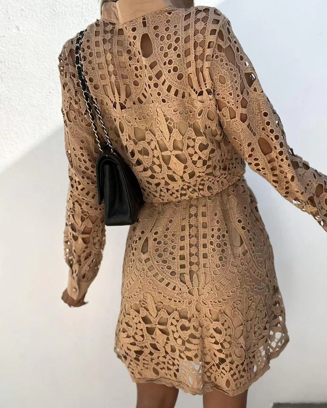 Women's Fashionable Elegant Lace Mini Dress For Dresses