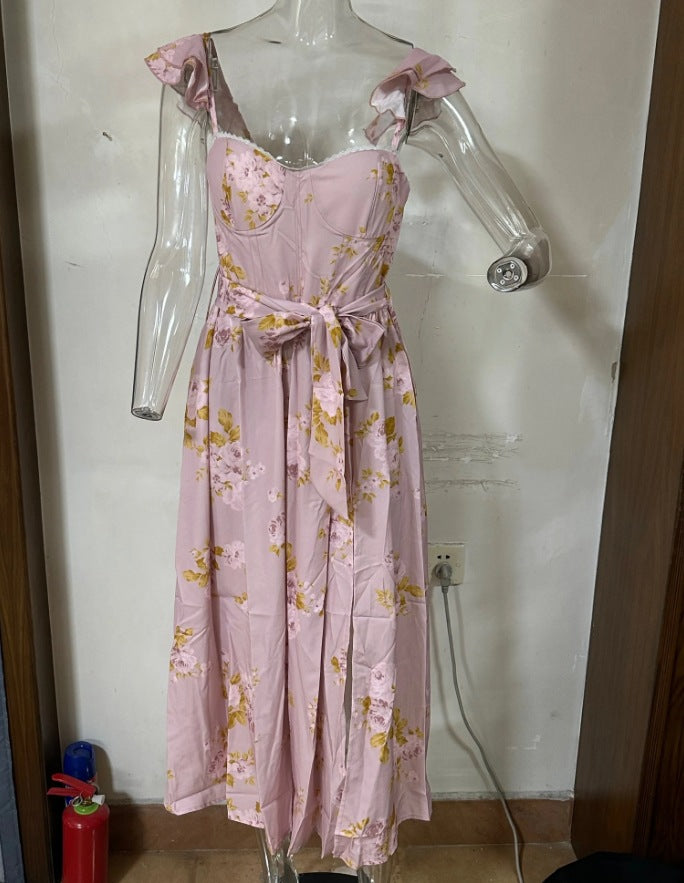 Summer Fashion Floral Print French Retro Dresses