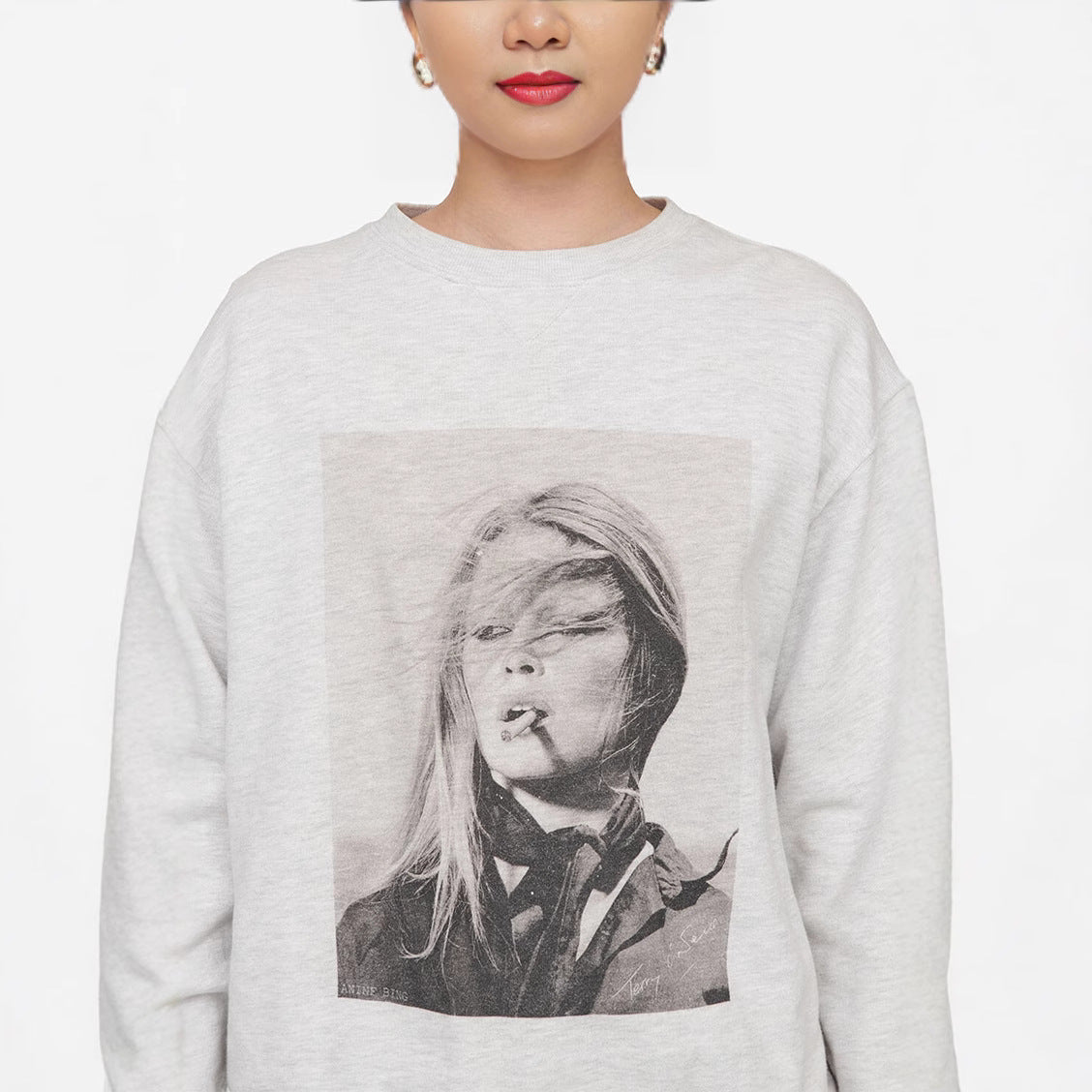 Women's North American Cigarette Digital Printing Lining Sweaters