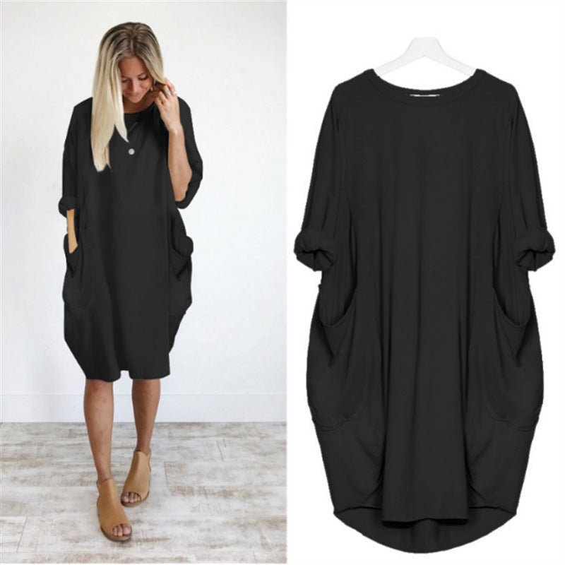 Women's Fashion Casual Mid-length Elegant Graceful Dress