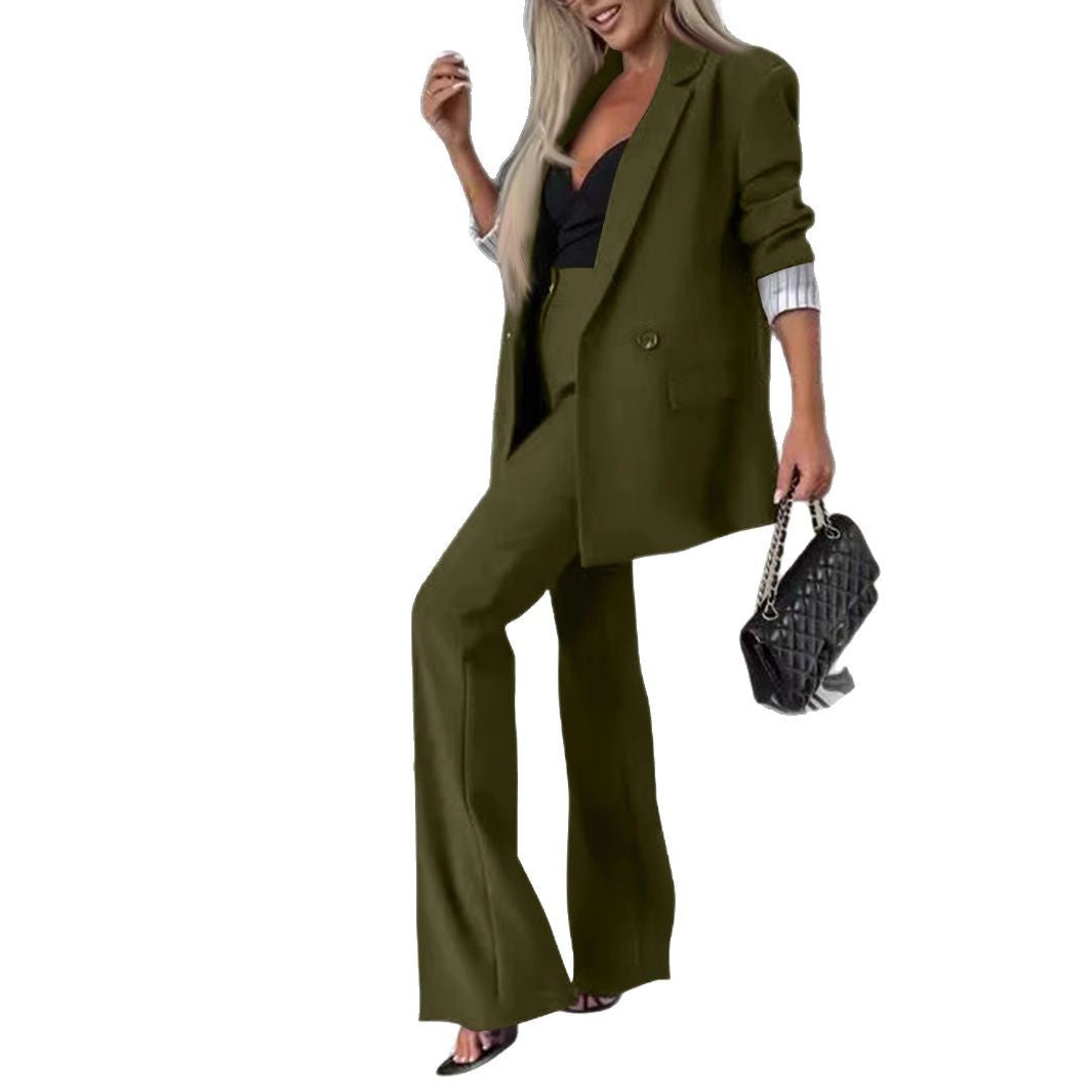 Fashion Casual Western Temperament Slimming Wide Suits