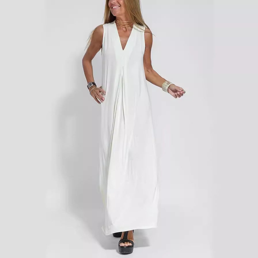 Beautiful Women's Solid Color Pullover Set Dress