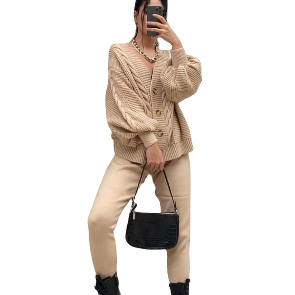 Women's Fashion Solid Color Slimming Long Sleeve Sweater