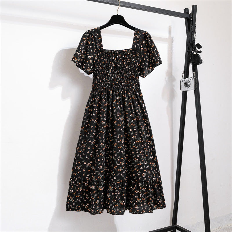 Women's Style Design Niche High-grade Floral Sleeve Dresses