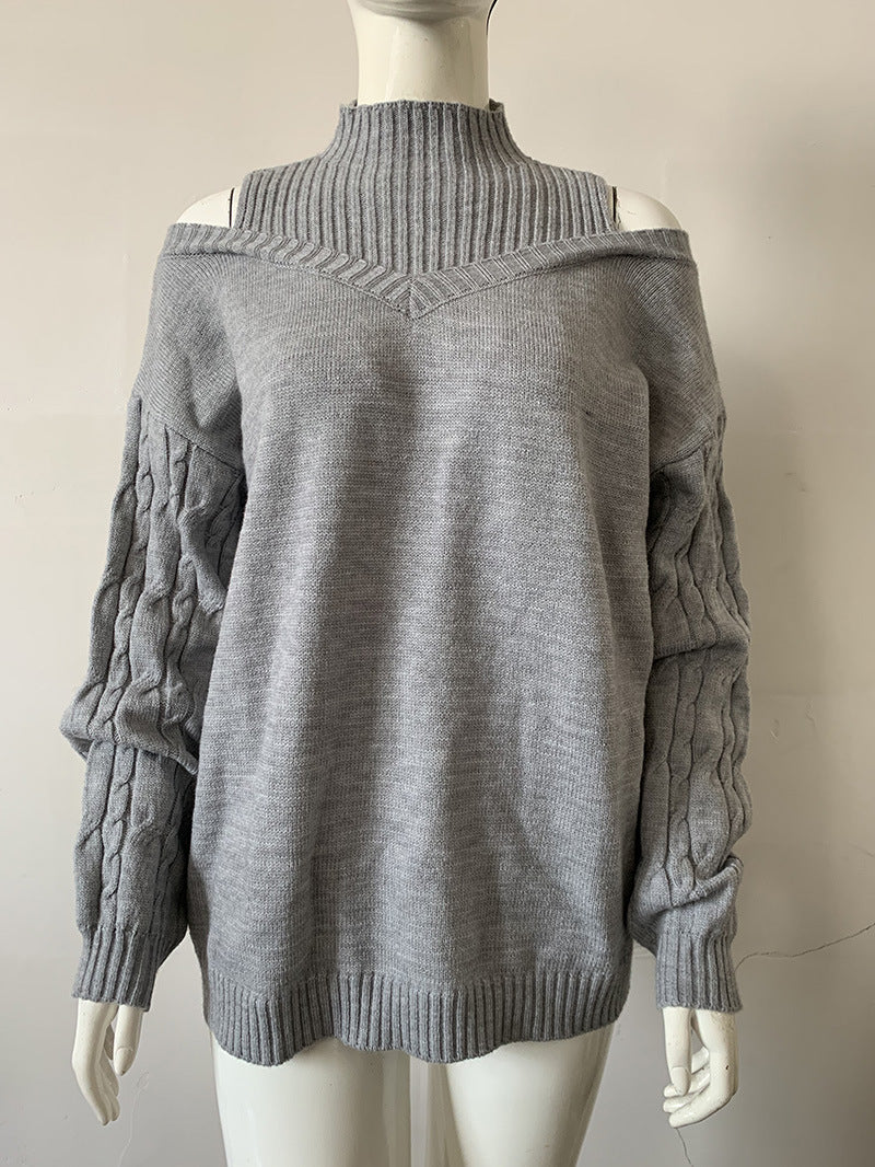 Women's Slouchy Casual Turtleneck Loose Large Knitwear