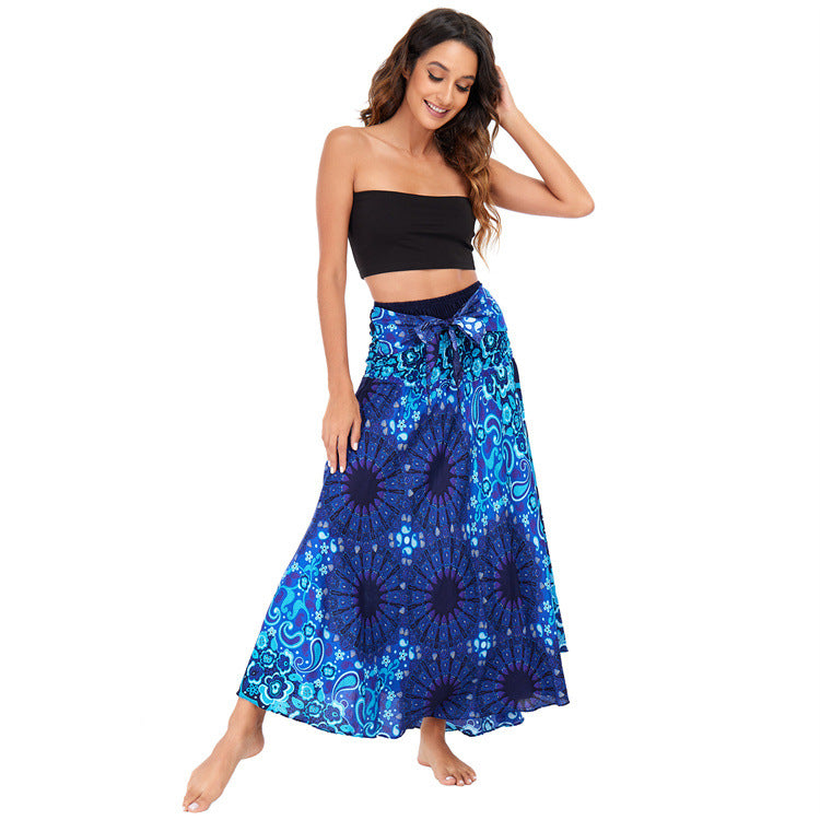 Casual Thai Vacation Big Swing Belly Dress