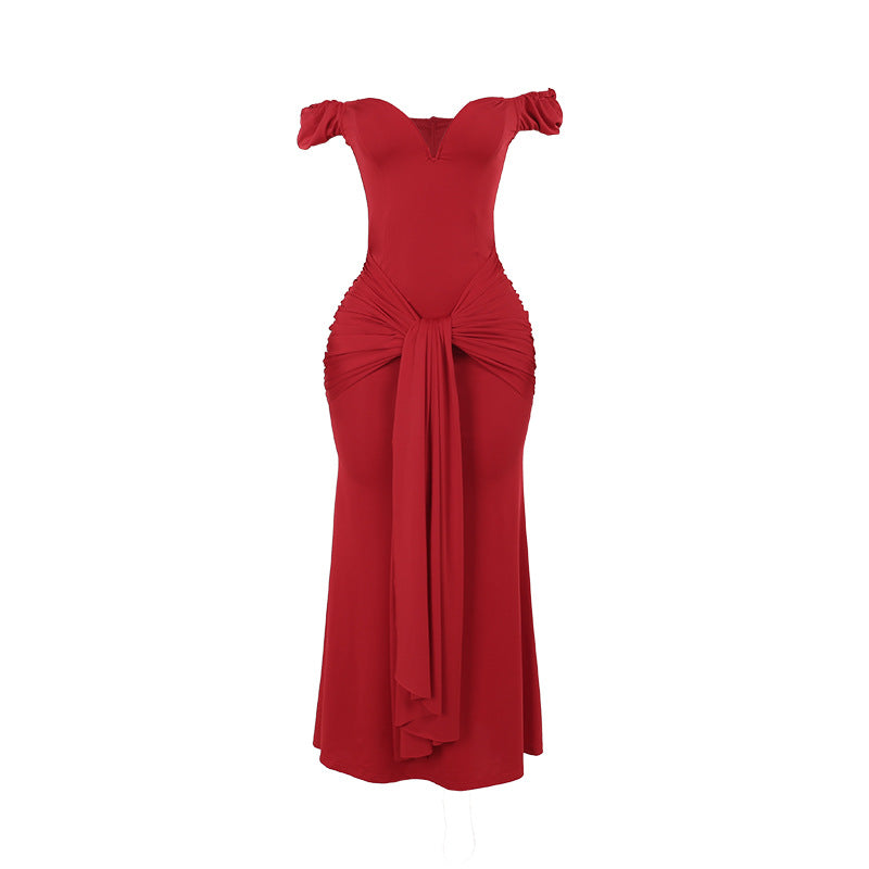 Women's Autumn Dress Elegant Sexy Bottoming For Dresses