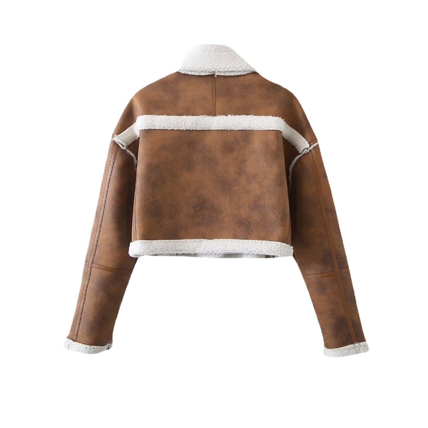 Women's Retro Suede Fashion Hot Lamb Wool All-in-one Coats