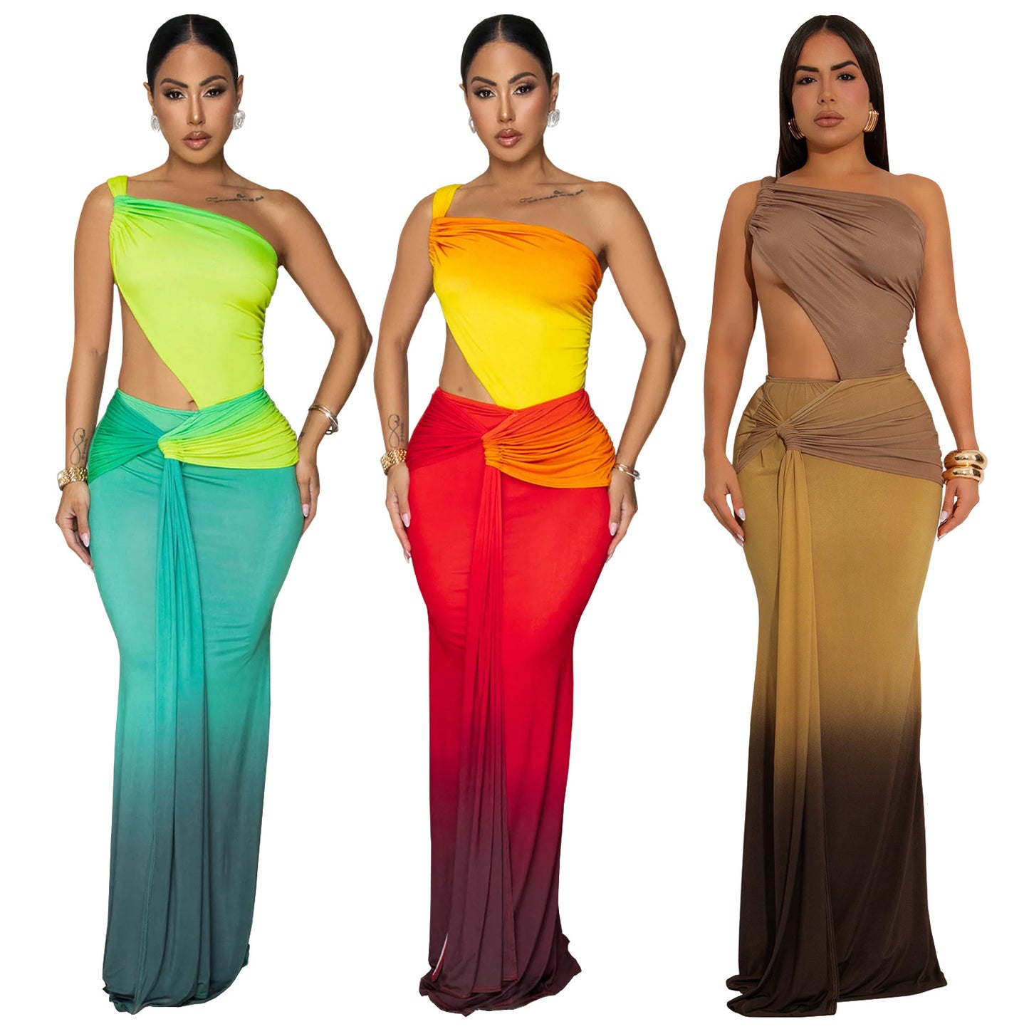 Women's Fashion Wear Summer Sexy Bag Arm Dresses