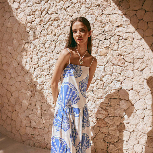 Fashion Loose Linen Sleeveless Tube Vacation Dresses