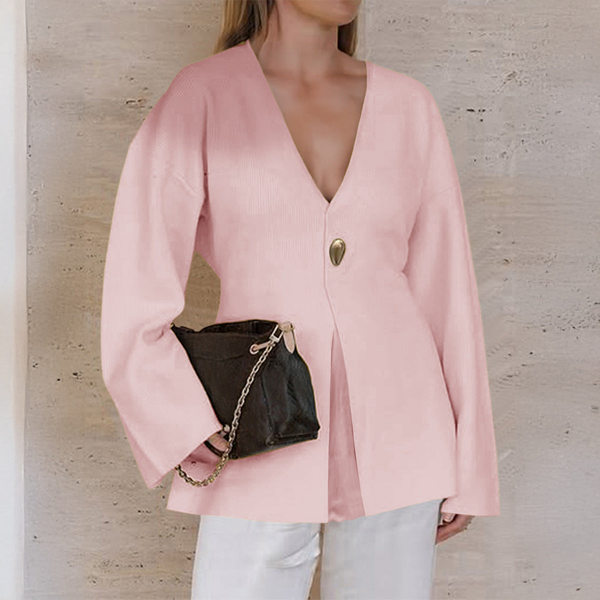 Women's Elegant Graceful Advanced Long Sleeve Shirt Sweaters
