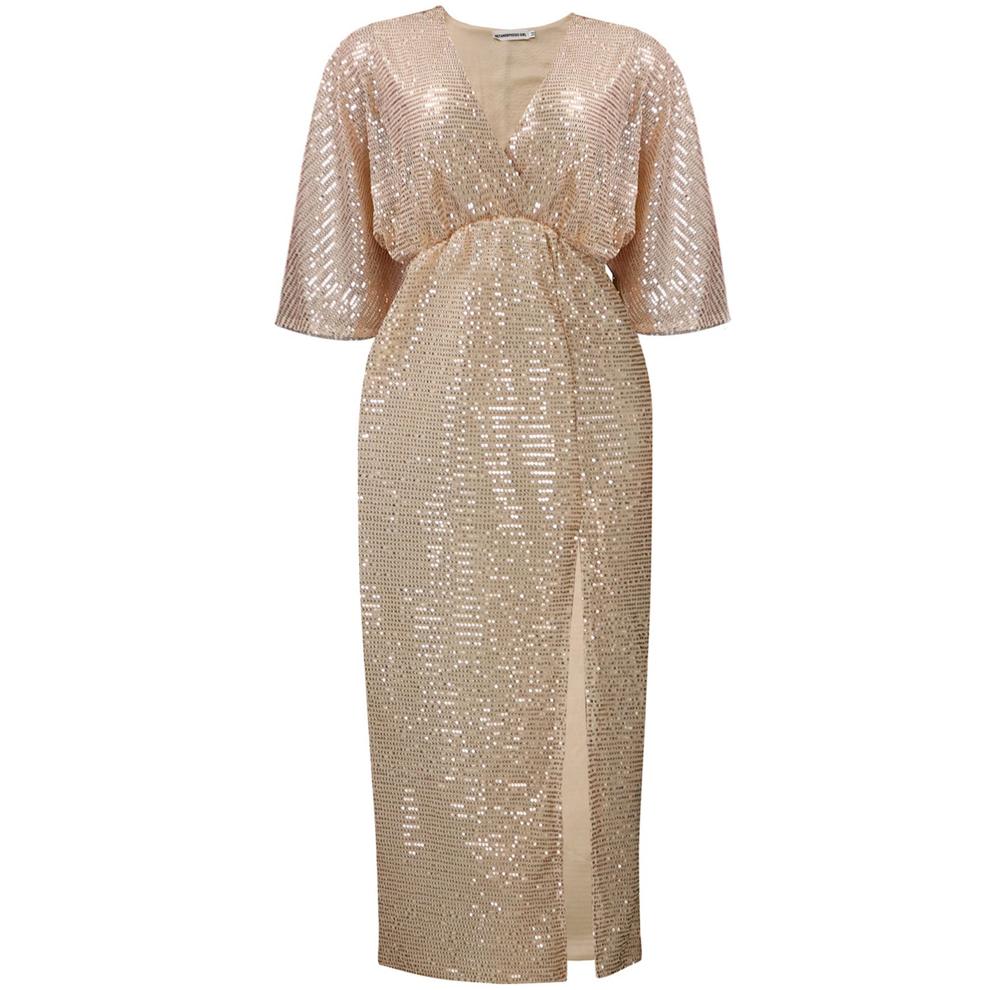 Women's Large Autumn Loose Fashionable Sequins Split Dress